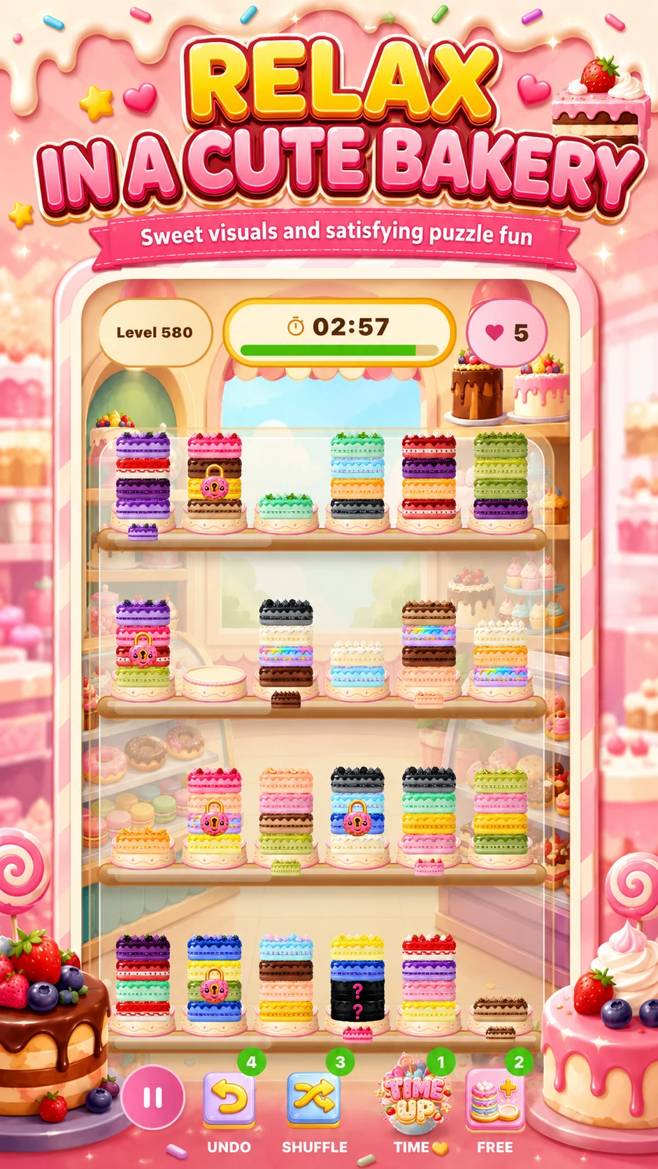 Cake Sort Puzzle Game screenshot
