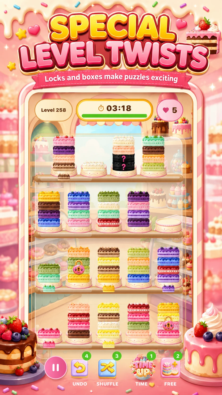 Cake Sort Puzzle Game screenshot
